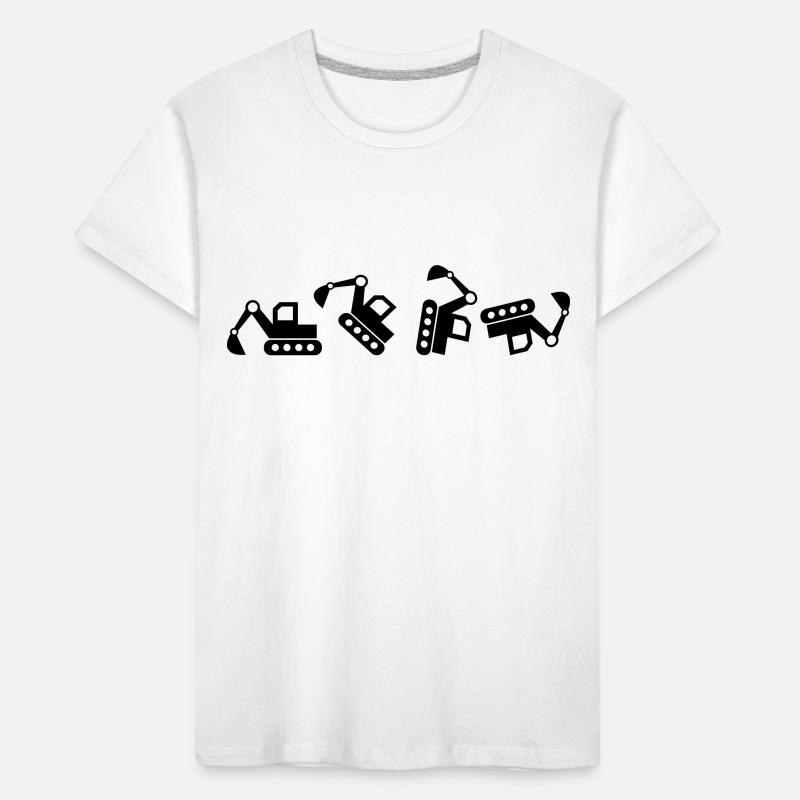 Excavator excavator operator dredging construction worker gift Kids' Premium Organic T-Shirt