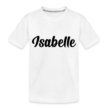 Isabelle - Kinder Premium Bio T-Shirt - Weiß - Vorne