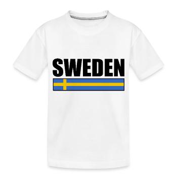 Schweden - Kinder Premium Bio T-Shirt - Weiß - Vorne