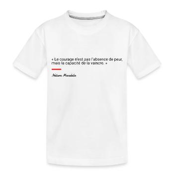 Nelson Mandela - T-shirt bio Premium Enfant - blanc - Devant