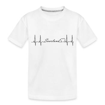 Saarland - Kinder Premium Bio T-Shirt - Weiß - Vorne