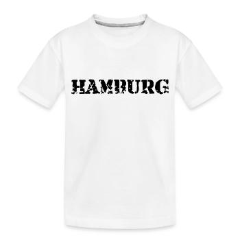 Hamburg Slogan - Hansestadt - Hamburger Hafen - Kinder Premium Bio T-Shirt - Weiß - Vorne