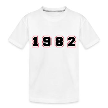 Numéro de l’année 1982 - T-shirt bio Premium Enfant - blanc - Devant