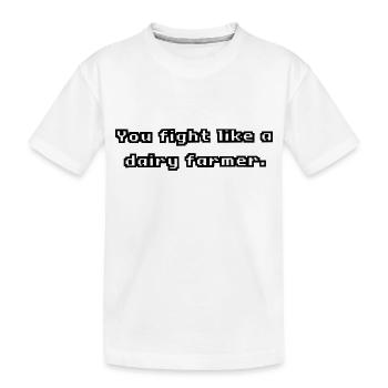 Producteur laitier - T-shirt bio Premium Enfant - blanc - Devant