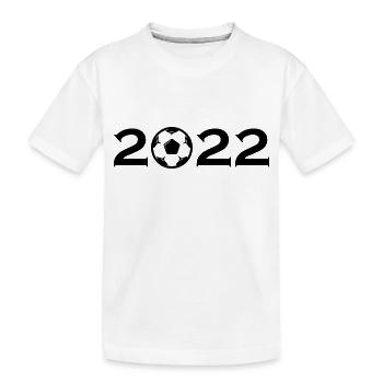 Fußball Soccer - Kinder Premium Bio T-Shirt - Weiß - Vorne