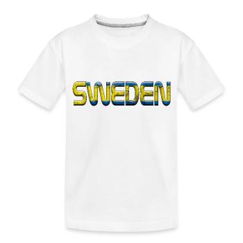 Schweden Sverige Viking Norden Skandinavien Schweden - Kinder Premium Bio T-Shirt - Weiß - Vorne