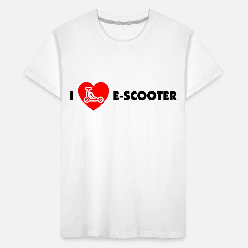 E-Scooter E-Roller Scooter T-shirt bio Premium Enfant