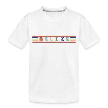 BELIZE - Kinder Premium Bio T-Shirt - Weiß - Vorne
