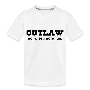 Outlaw - pas de règles plus amusantes - T-shirt bio Premium Enfant - blanc - Devant