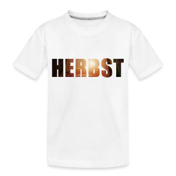 Herbst - Kinder Premium Bio T-Shirt - Weiß - Vorne