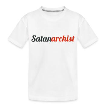 Satanarchist - Kinder Premium Bio T-Shirt - Weiß - Vorne