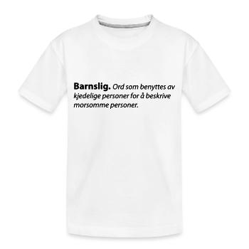 puéril - T-shirt bio Premium Enfant - blanc - Devant