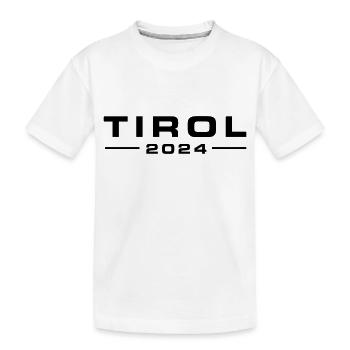 Tirol 2024 - Kinder Premium Bio T-Shirt - Weiß - Vorne