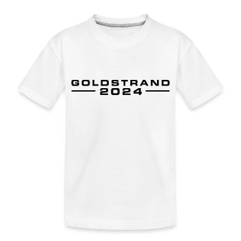 Goldstrand 2024 - Kinder Premium Bio T-Shirt - Weiß - Vorne