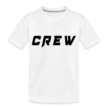 crew - Kinder Premium Bio T-Shirt - Weiß - Vorne
