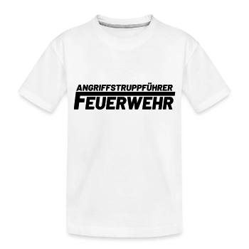 Angriffstruppführer Freiwillige Feuerwehr - Kinder Premium Bio T-Shirt - Weiß - Vorne