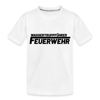 Wassertruppführer Freiwillige Feuerwehr - Kinder Premium Bio T-Shirt - Weiß - Vorne