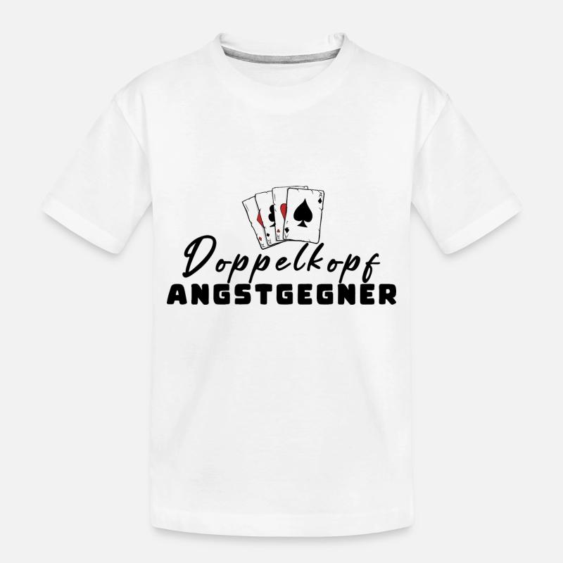 Doppelkopf Angstgegner - Kinder Premium Bio T-Shirt - Weiß