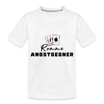 Rummy Fear Opponent - Kids' Premium Organic T-Shirt - white - Front