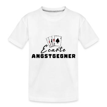 Ecarte Fear Opponent - Kids' Premium Organic T-Shirt - white - Front