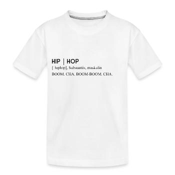 Music Definition Genre HipHop - Kinder Premium Bio T-Shirt - Weiß - Vorne