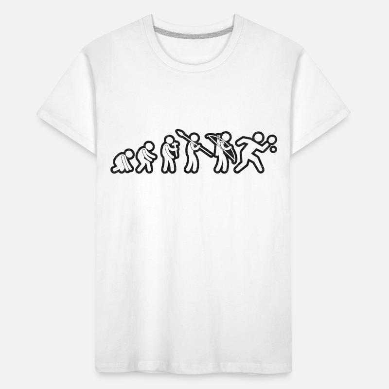 Evolution Table Tennis White Grunge Kinder Premium Bio T-Shirt