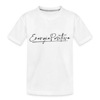 Positive Energy - Kids' Premium Organic T-Shirt - white - Front