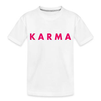 Karma - T-shirt bio Premium Enfant - blanc - Devant