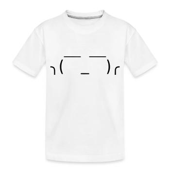 Lass es einfach laufen! 🤷‍♂️ - Kinder Premium Bio T-Shirt - Weiß - Vorne