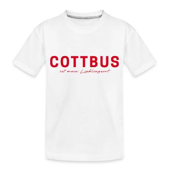 T-shirt Cottbus – Pour les vrais fans - T-shirt bio Premium Enfant - blanc - Devant