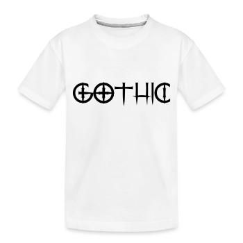 gothic - Kids' Premium Organic T-Shirt - white - Front
