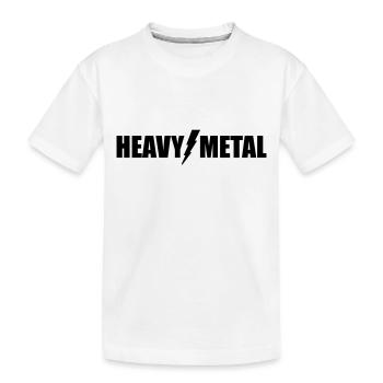 Heavy Metal - Kinder Premium Bio T-Shirt - Weiß - Vorne