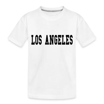 los angeles - Kids' Premium Organic T-Shirt - white - Front