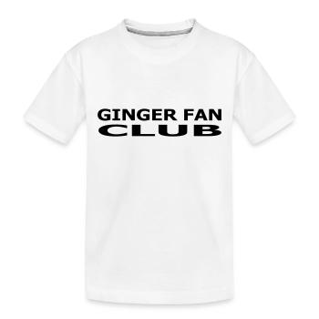 Ginger Fan Club - Kids' Premium Organic T-Shirt - white - Front