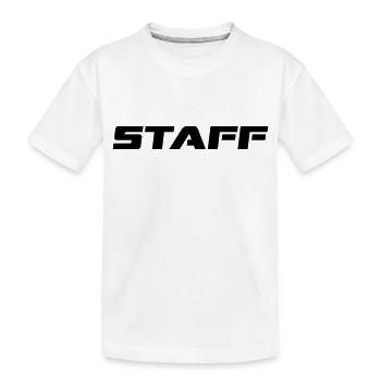 STAFF - Kinder Premium Bio T-Shirt - Weiß - Vorne