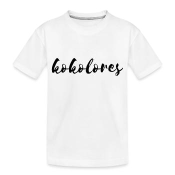 kokolores - Kinder Premium Bio T-Shirt - Weiß - Vorne