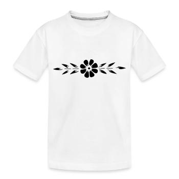 flower_1 - T-shirt bio Premium Enfant - blanc - Devant