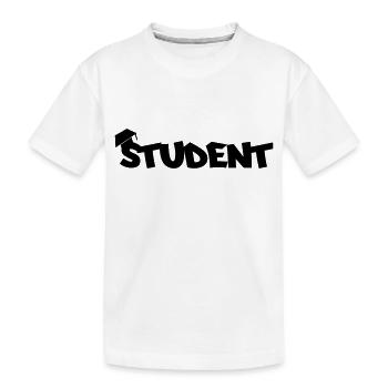 student - Kinder Premium Bio T-Shirt - Weiß - Vorne