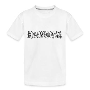Hardcore - Kinder Premium Bio T-Shirt - Weiß - Vorne