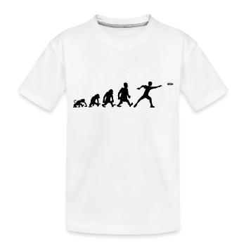 frisbee ultimate sport frisbee - Kids' Premium Organic T-Shirt - white - Front