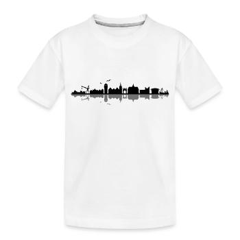 Skyline - Emden - Kinder Premium Bio T-Shirt - Weiß - Vorne