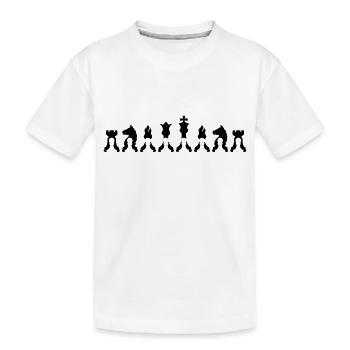 Bauer Figuren Schach - Kinder Premium Bio T-Shirt - Weiß - Vorne