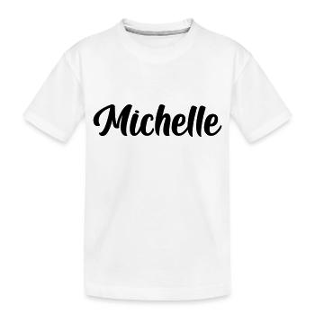 Michelle - Kinder Premium Bio T-Shirt - Weiß - Vorne