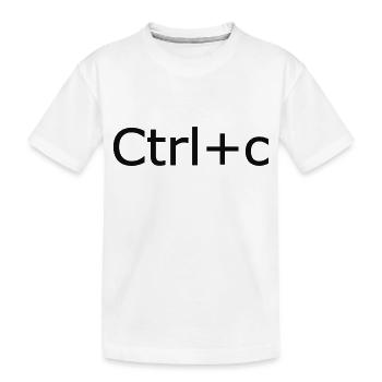 Ctrl+C - T-shirt bio Premium Enfant - blanc - Devant