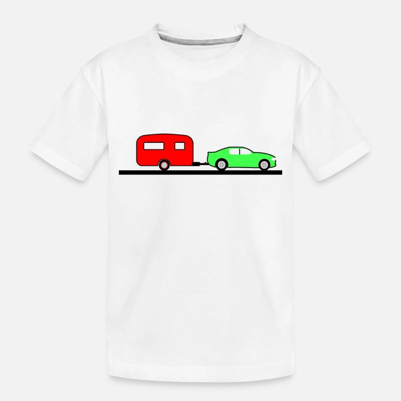 Auto - Kinder Premium Bio T-Shirt - Weiß