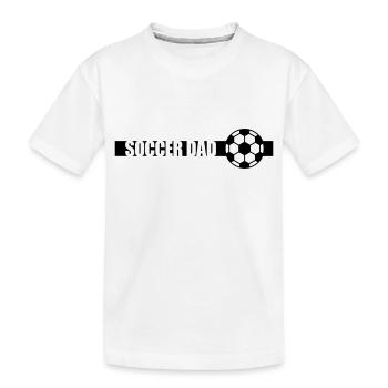 Stripe Soccer Dad Logo - T-shirt bio Premium Enfant - blanc - Devant