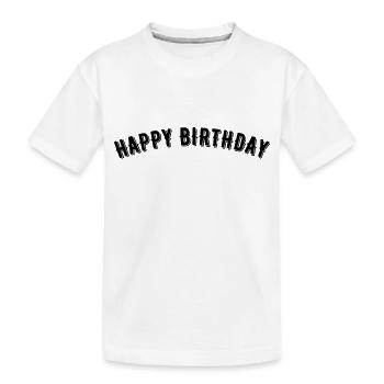 Bon anniversaire - T-shirt bio Premium Enfant - blanc - Devant