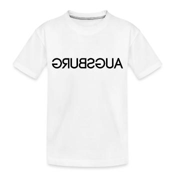 Augsburg - seitenverkehrt - Kinder Premium Bio T-Shirt - Weiß - Vorne