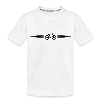 Bicycle line - Kids' Premium Organic T-Shirt - white - Front