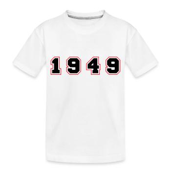Numéro de l’année 1949 - T-shirt bio Premium Enfant - blanc - Devant